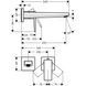 Смеситель для умывальника HANSGROHE METROPOL НАСТЕННЫЙ (32526140) 32526140 фото 3