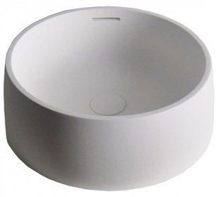 Умывальник накладной, каменный круглый Volle Solid surface 420*150 mm 13-40-468 13-40-468 фото