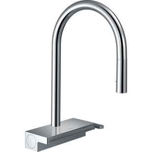 Смеситель кухонный Hansgrohe Aguno Select 170 3jet с вытяжным изливом Sbox, хром (73831000) 73831000 фото