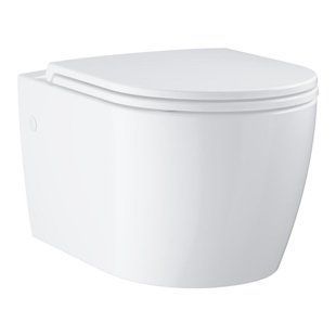 WC suspendat GROHE Bau Ceramic 103860SH00 cu scaun cu &icirc;nchidere soft, alb alpin, 543х368х367 mm 103860SH00 foto