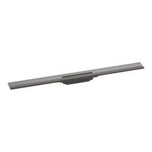 Верхняя часть слива для душа Hansgrohe RainDrain Flex для канала (пристенный) 90 см, Brushed Black (56052340) 56052340 фото