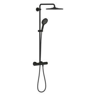Душевая система с термостатом Grohe Rainshower 310, черный матовый (22119KF0) 22119KF0 фото