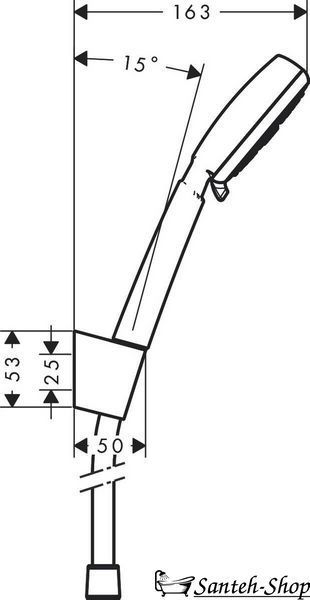 Душевой набор Hansgrohe Crometta 100 Varior, белый/хром (26666400) 26666400 фото