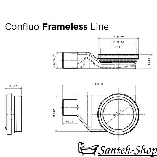 Scurgere liniară Pestan Confluo Linie fără cadru 750 (750 mm, oțel inoxidabil/fasie) 13701232 13701232 foto