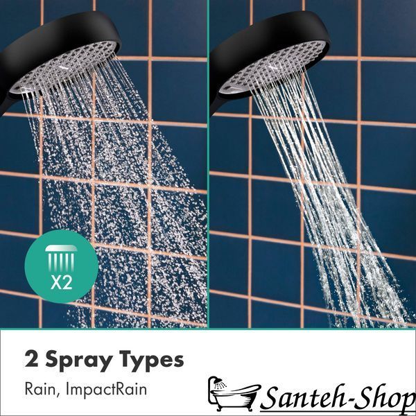 Set de duș Hansgrohe Activera Select S 2jet EcoSmart+ (28045670) cu suport de 65 cm, negru mat 28045670 foto