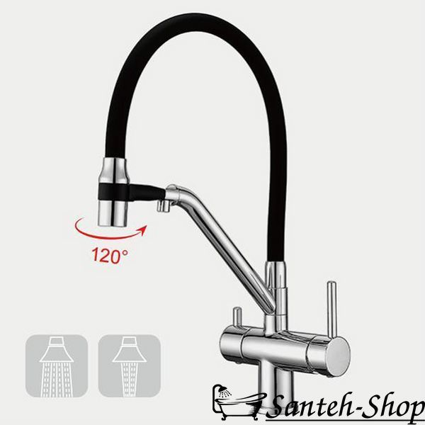 Baterie de bucatarie cu gura flexibila Gappo G4398-80 G4398-80 foto