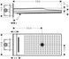 Duș deasupra, Hansgrohe Rainmaker Select, 580x260 3jet, negru/crom (24001600) 24001600 foto 2