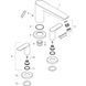 Baterie de baie Hansgrohe Talis E, cu 3 orificii 71747000 foto 3