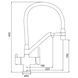 Baterie de bucatarie cu gura flexibila Gappo G4398-80 G4398-80 foto 2