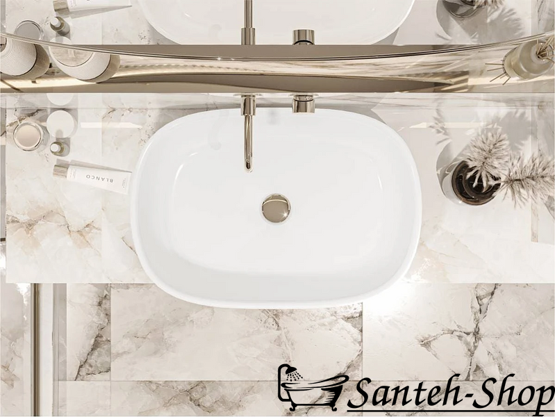 Lavoar MIRAGGIO SANTORINI White 600x413x157 mm SANTORINI White foto