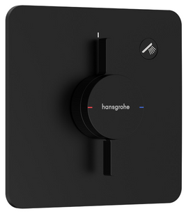 Смеситель скрытого монтажа Hansgrohe DuoTurn Q на 1 функцию, Matt Black (75614670) 75614670 фото