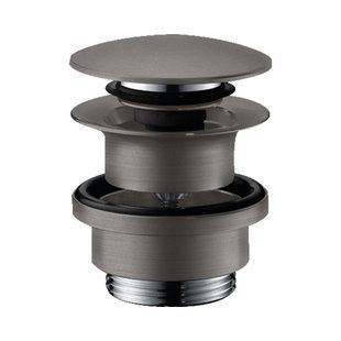 Hansgrohe Lavoar Pop-Up Flush cu preaplin Push-Open, negru periat (50100340) 50100340 foto