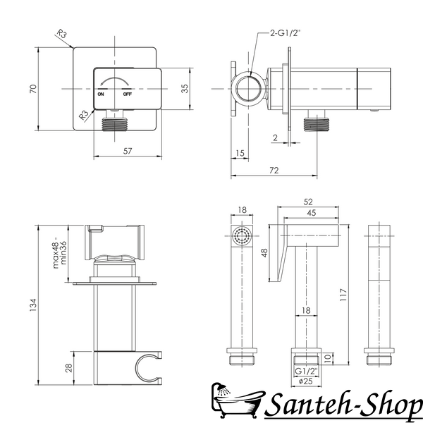 Set igienic &icirc;ncastrat Impres&eacute; Judit f03710801AB, cromat f03710801AB foto