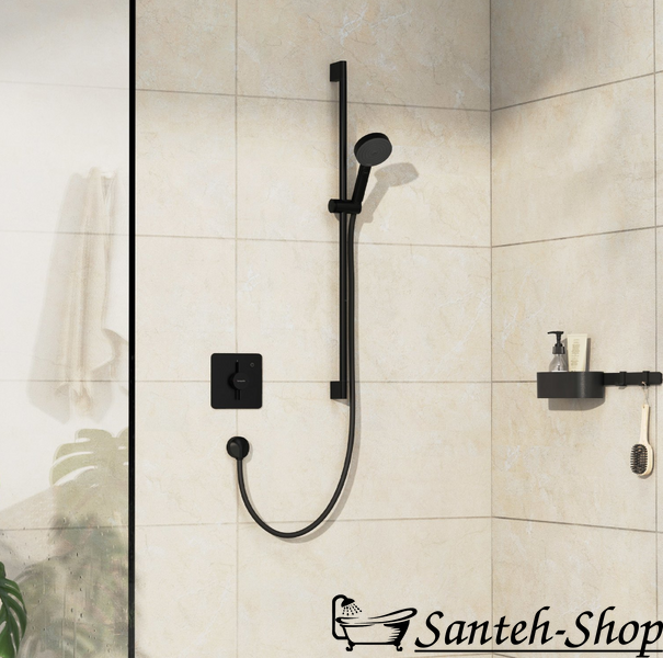 Hansgrohe DuoTurn Q Baterie ascunsă cu 1 funcție, negru mat (75614670) 75614670 foto