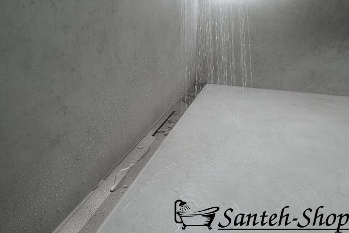 Верхняя часть слива для душа Hansgrohe RainDrain Flex для канала (пристенный) 90 см, Chrome (56052000) 56052000 фото