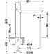 Tres LOFT Смеситель для умывальника XL Черный-хром 20020304NE фото 2