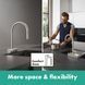 Смеситель для кухонной мойки Hansgrohe 73837000 Aquno Select M81 с выдвижным душ 73837000 фото 6