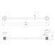 Полотенцедержатель Imprese BRENTA ZMK071901270, 600 мм хром ZMK071901270 фото 2