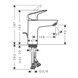 Baterie lavoar Hansgrohe Logis 100, negru mat (71100670) 71100670 foto 3
