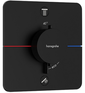 Термостат скрытого монтажа Hansgrohe ShowerSelect Comfort Q на 2 функции, Matt Black (15583670) 15583670 фото