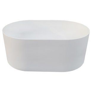 Умывальник на столешницу Белый матт Solit surface 675х435 h270 Solid-55 фото