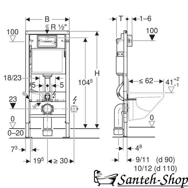 Kit instalare WC Geberit Duofix + WC suspendat VOLLE LUGO 2.0 458.103.00.1+115.137.11.1+1348.001000 458.103.00.1+115.137.11.1+1348.001000 foto