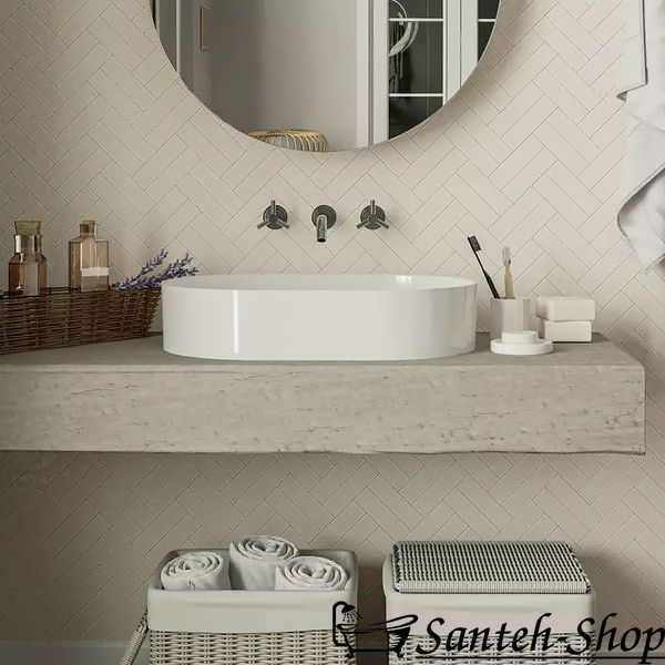 Умывальник MIRAGGIO KIRA MATT WHITE 60x40 см KIRA (WHITE matt) фото