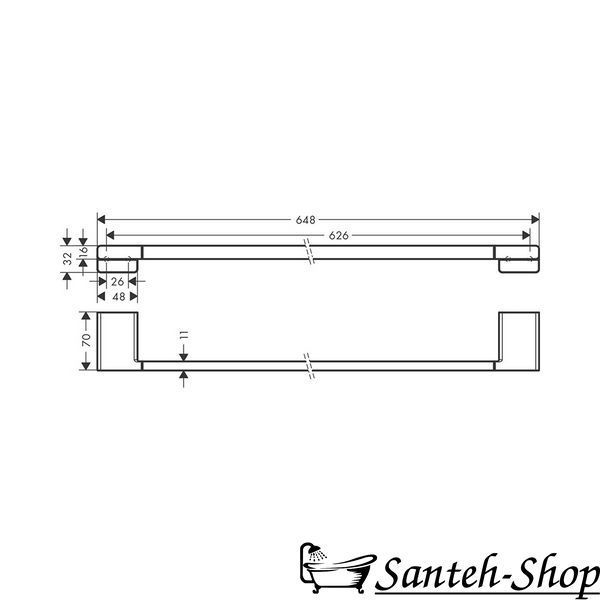 Suport prosop Hansgrohe AddStoris, (41747340) 41747340 foto
