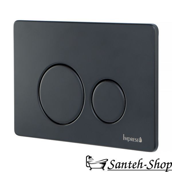Buton de scurgere IMPRESE i-FRAME i7111SB otel inoxidabil negru mat i7111SB foto