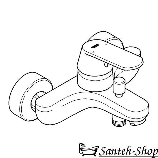 Baterie de baie Grohe Eurosmart Cosmopolitan, crom 32831000 foto