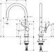 Baterie de bucătărie Hansgrohe Talis 220, crom (72804000) 72804000 foto 2