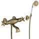 Baterie termostatica TRES-CLASIC pentru baie Bronz 24217409LV foto 1