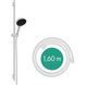 Set de duș Hansgrohe Rainfinity 130 3Jet Puro S, 90 cm, alb mat (28743700) 28743700 foto 3