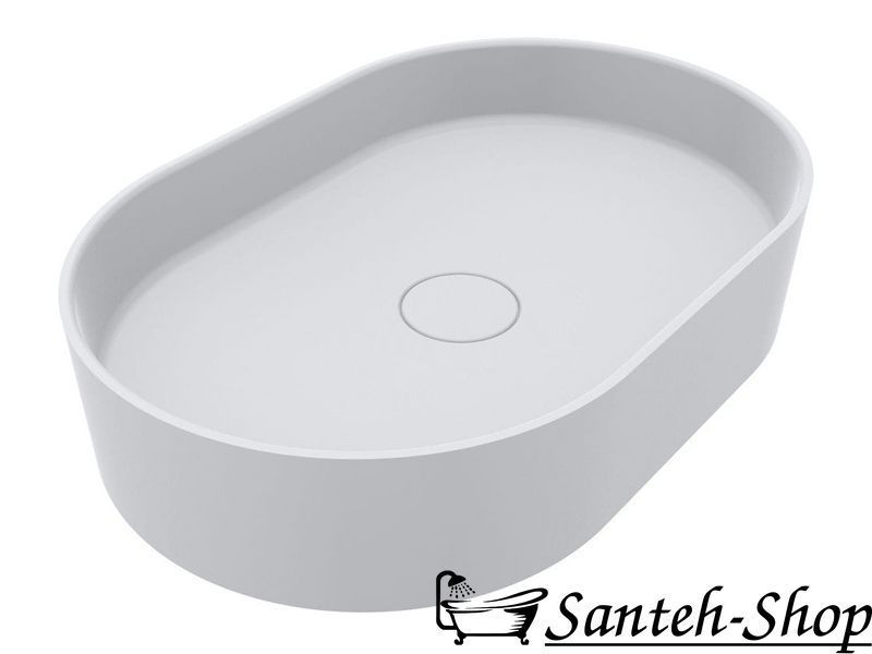 Умывальник MIRAGGIO KIRA MATT WHITE 60x40 см KIRA (WHITE matt) фото