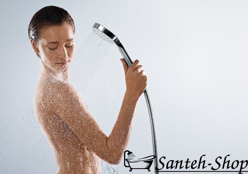 Ручной душ Hansgrohe roma Select E 110 1jet EcoSmart, белый/хром (26816400) 26816400 фото
