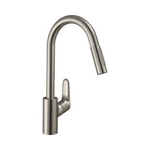 Смеситель для кухни Hansgrohe Focus Focus 240 2jet с выдвижным изливом, стальной (31815800) 31815800 фото