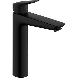 Baterie lavoar Hansgrohe Logis 190 fără scurgere, negru mat (71091670) 71091670 foto