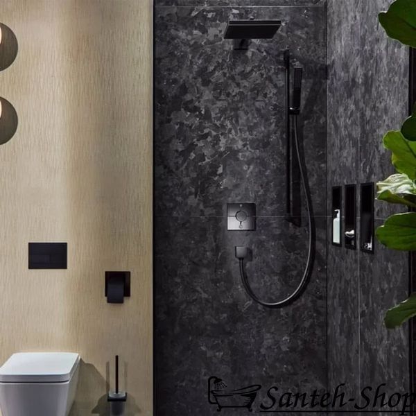 Termostat de duș Hansgrohe ShowerSelect Comfort E 15572670 negru mat 15572670 foto