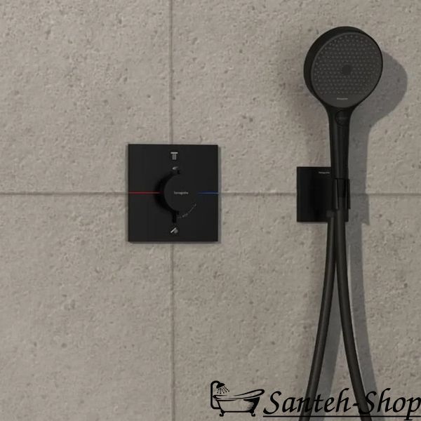Termostat de duș Hansgrohe ShowerSelect Comfort E 15572670 negru mat 15572670 foto