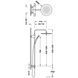 Душевая система Tres OVER-WALL 19038705KMB&nbsp;со смесителем черный 19038705KMB фото 3