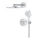 Душевая система скрытого монтажа Grohe Grohtherm SmartControl на 3 выхода с термостатом, хром (34863000) 34863000 фото 3
