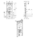 Rama WC suspendat GEBERIT DUOFIX 458.103.00.2, 112 cm, cu rezervor &icirc;ncastrat Delta 12 cm 458.103.00.2 foto 2