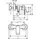 Смеситель для душа Hansgrohe Rebris E 72650670 72650670 фото 2