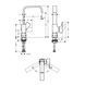 Смеситель для раковины Hansgrohe Metropol 32511140 однорычажный с рычаговой рукояткой со сливным клапаном Push-Open 32511140 фото 2