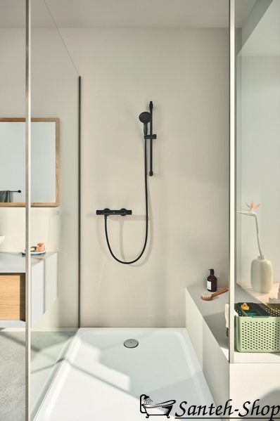 Set de duș Grohe Tempesta 110, 2 spray-uri, negru mat (261622433) 261622433 foto