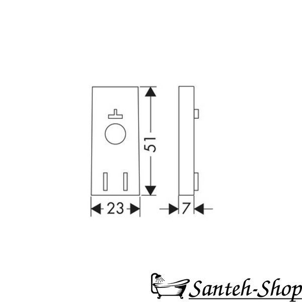 Выравнивающая прокладка Hansgrohe Raindance (97450000) 97450000 фото