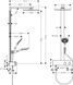 Hansgrohe Raindance E Showerpipe 300 1jet cu termostat, crom (27361000) 27361000 foto 2