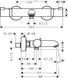 Baterie cada Hansgrohe Ecostat Comfort 13114340 cu termostat, negru mat 13114340 foto 2