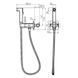 Set igienic VOLLE SISTEMA H35 1590.160321 montare ascunsă (cap de duș din alamă, 1 mod, furtun PVC 1200 mm), bronz periat 1590.160321 foto 2