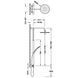 Sistem de dus TRES BASE PLUS 21639302NM cu baterie cu termostat Negru 21639302NM foto 2